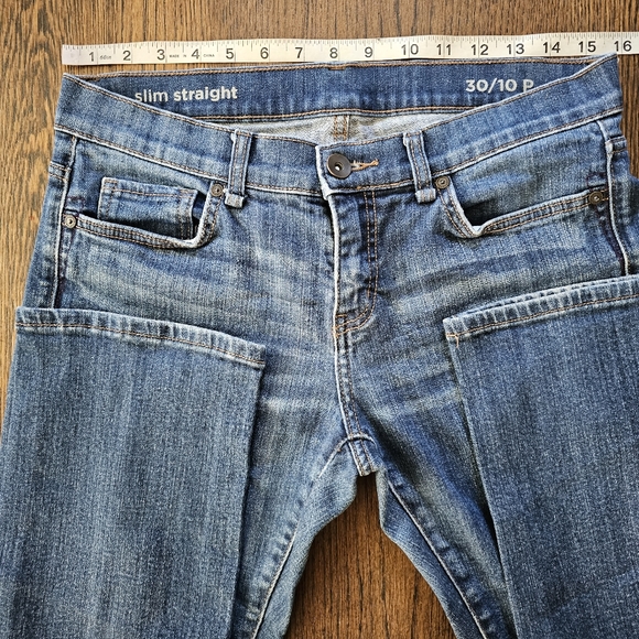 JCPenney Slim Straight Medium Wash Jeans Size Women's 10/30 Petite - Picture 5 of 11